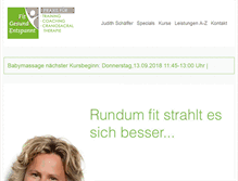 Tablet Screenshot of fit-gesund-entspannt.de